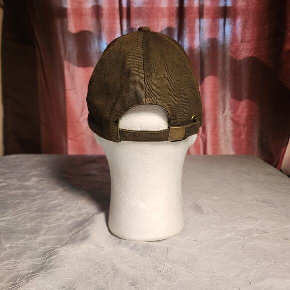 Paris Hat Cap Strap Back B.Ovet One Size France Adjustable Adult Canvas Green - Picture 3 of 5